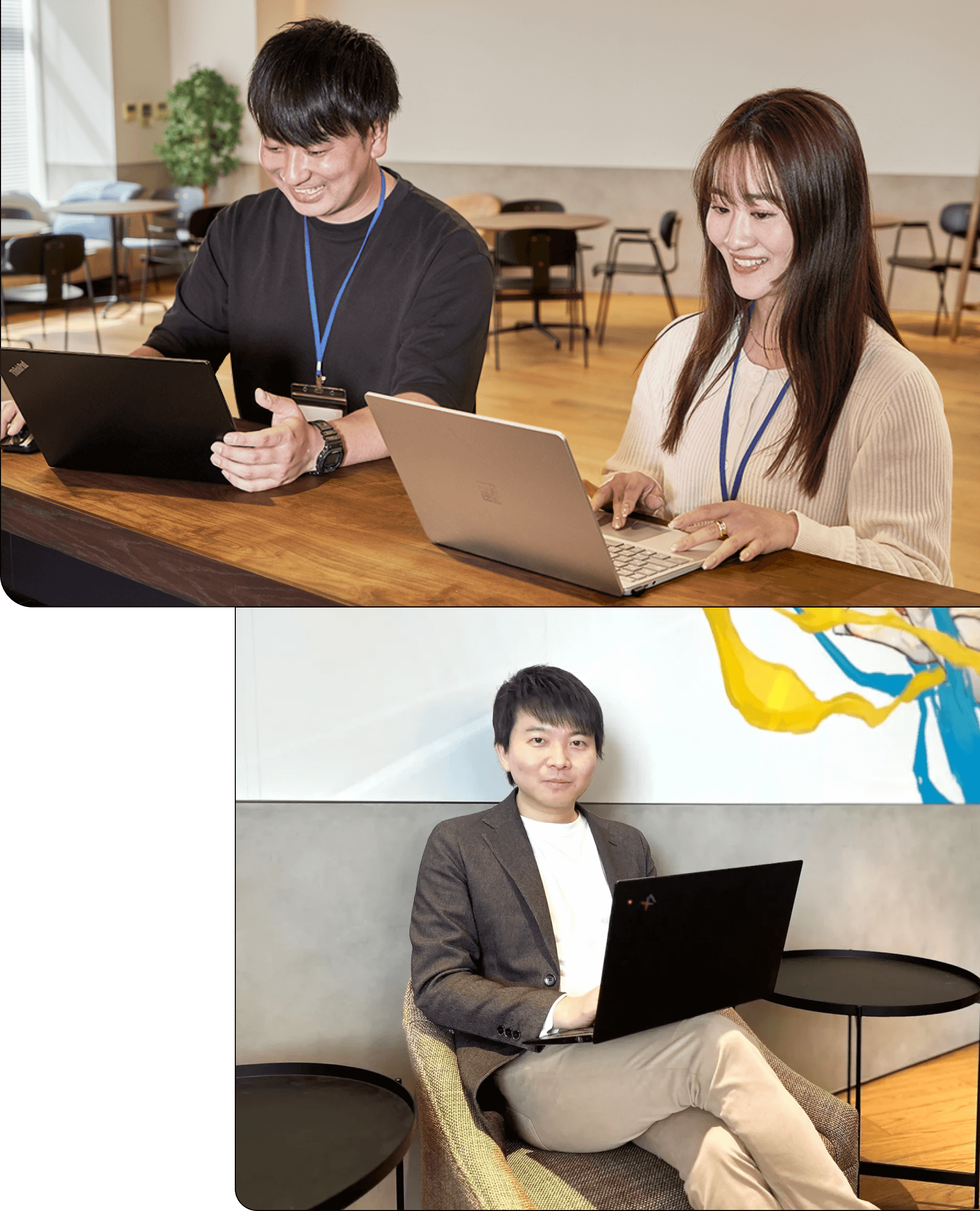 社員の写真